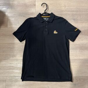 Timberland Men's Black Polo Shirt with Logo